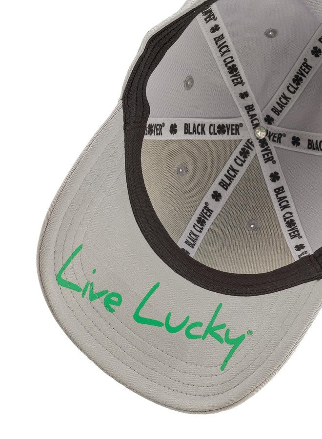 Black Clover Standard Premium 134 Hat, Silver Hat/3D Kelly Green Clover - Image 5